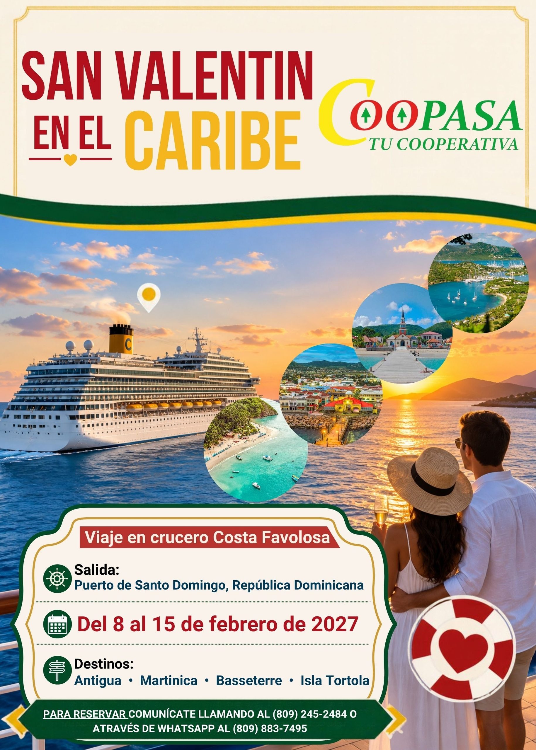 Coopasa te trae este San Valentín: Vive el amor en alta mar.